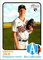 2022 Topps Heritage #268 Griffin Jax RC Twins